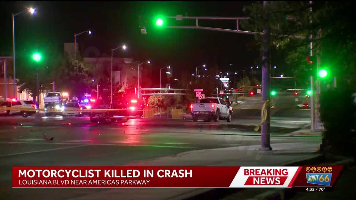 Deadly motorcycle crash in Uptown Albuquerque