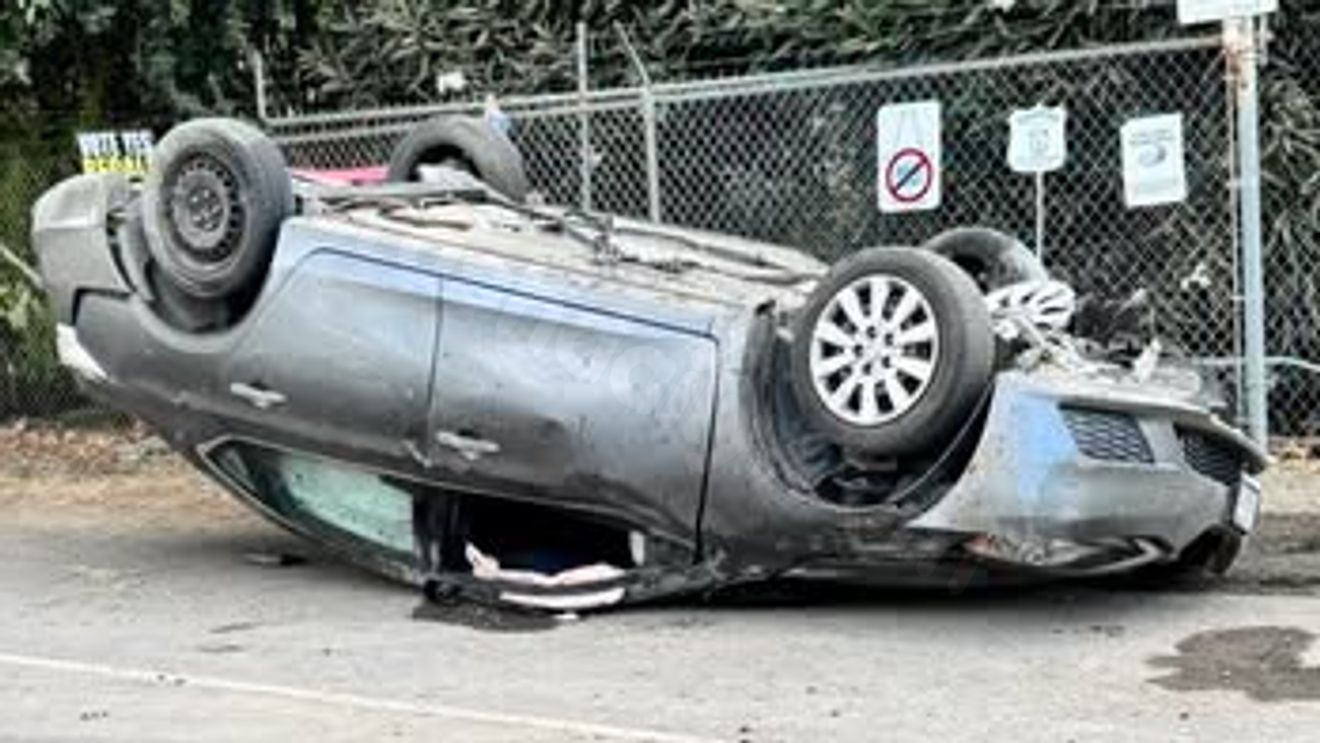 Driver treated for minor injuries after rollover crash in Tulare County