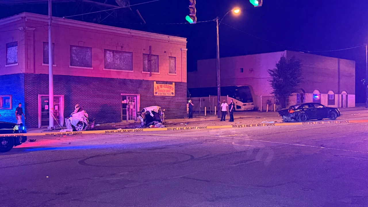 Four hospitalized after overnight crash