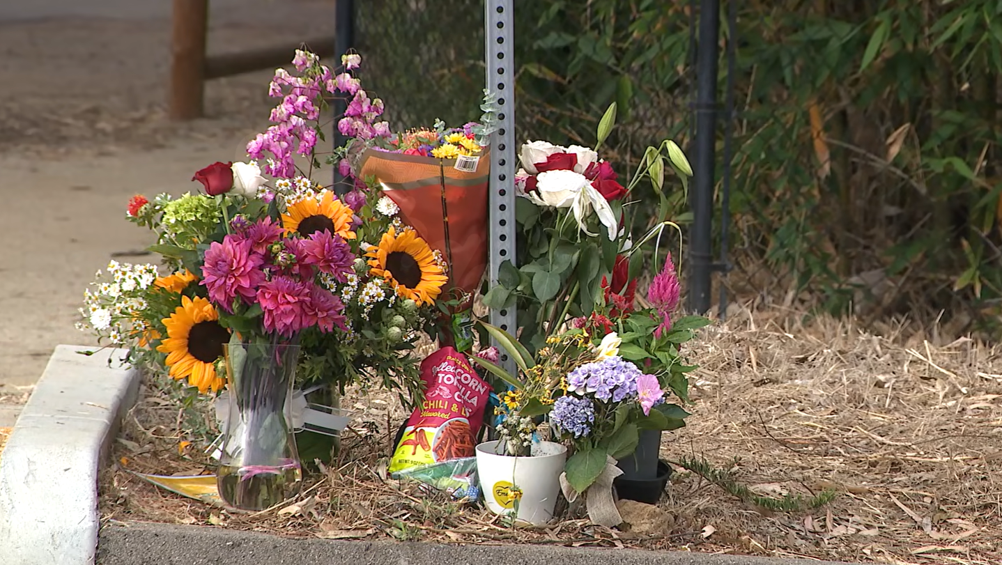 Neighbors start makeshift memorial for pedestrian killed in Encinitas