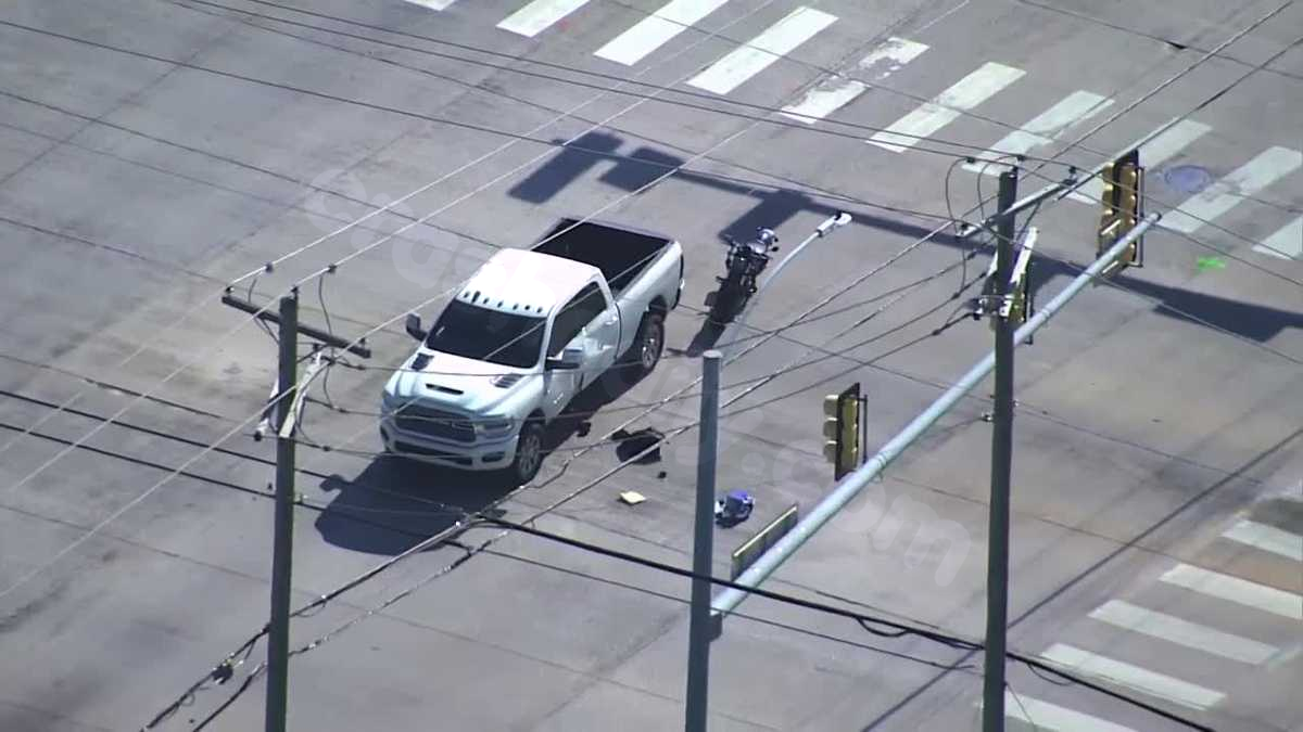 Person in critical condition after crash involving motorcycle shuts down OKC intersection