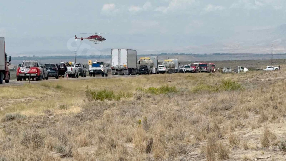 Crash Shuts Down Highway 20/26 Near Shoshoni For Hours In Near 100-Degree Heat