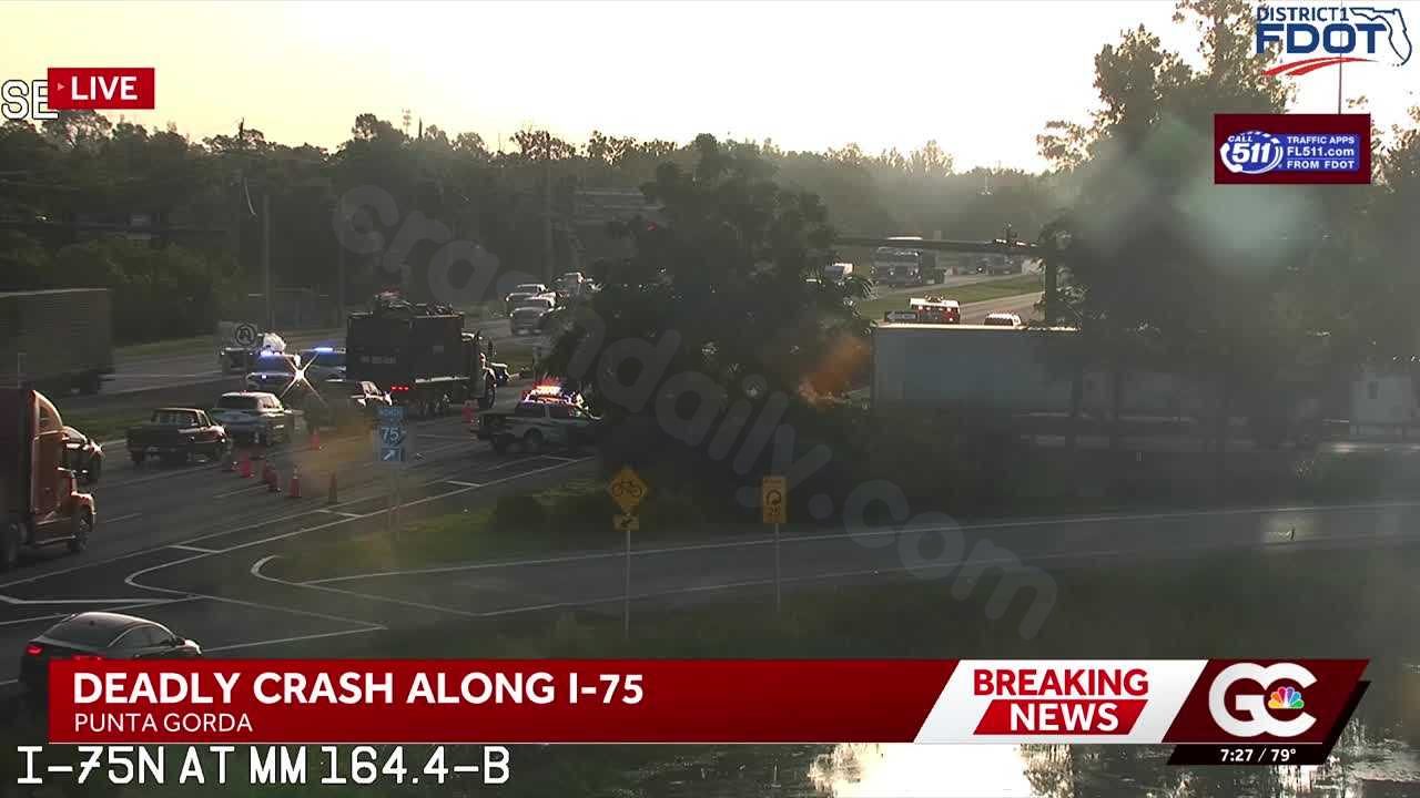 Deadly crash shuts down I-75 entrance ramp near Duncan Rd in Punta Gorda