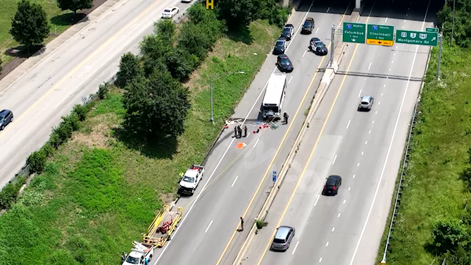 WB Norwood Lateral shut down due a crash