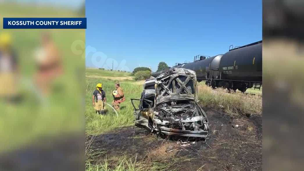 Lakota man pulls 2 teens from burning car after train crash