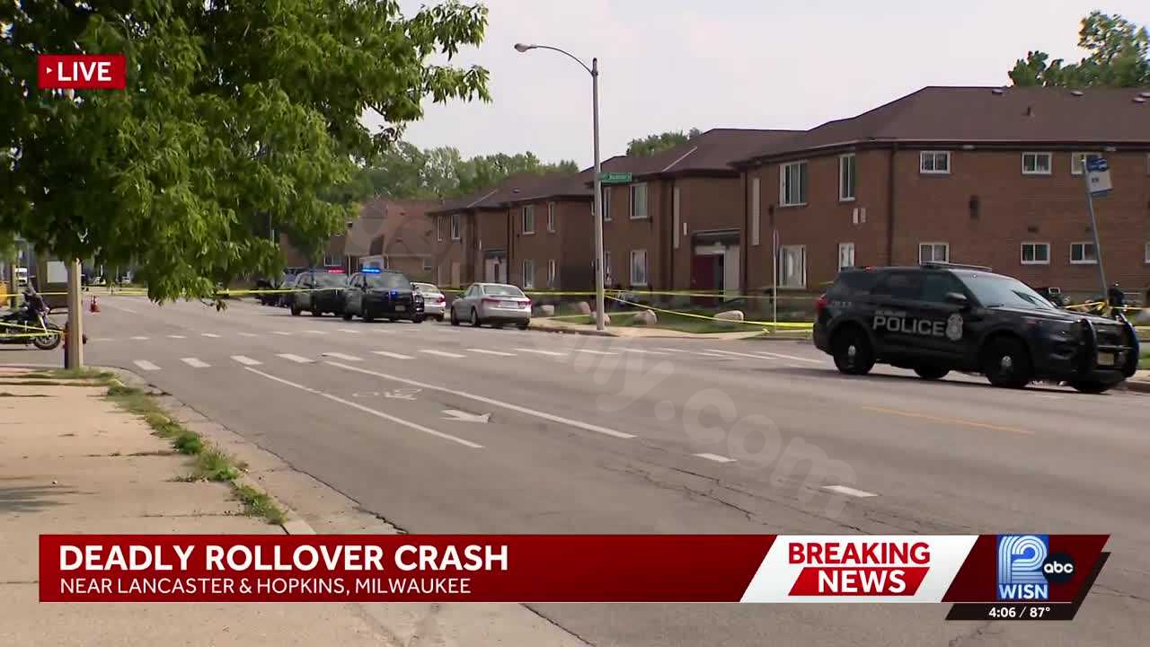 Person killed in rollover crash on Milwaukee's north side