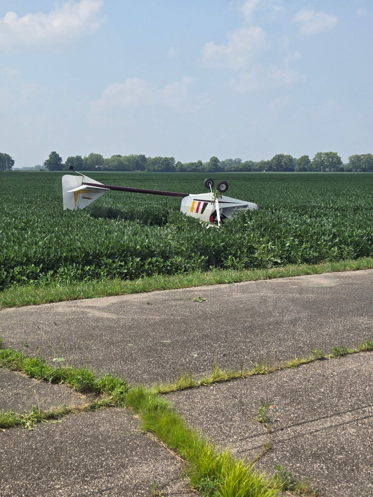 Reported plane crash near Old Dayton and North Lutheran roads