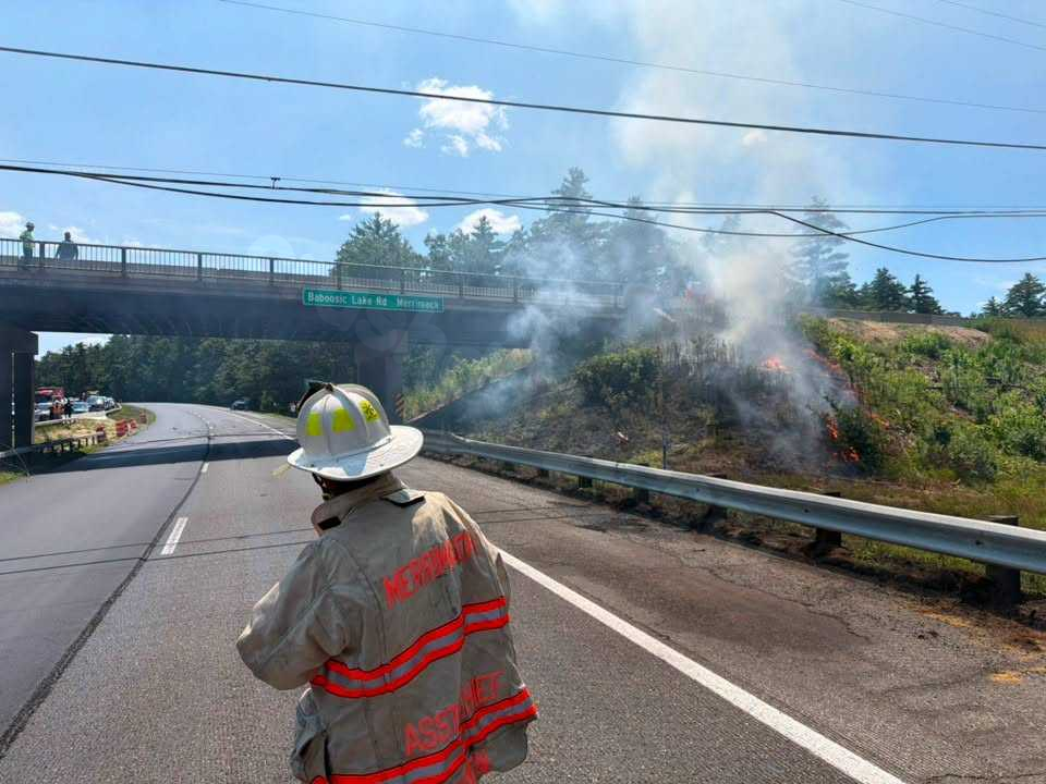 Everett Turnpike shut down in both directions after crash brings down power lines