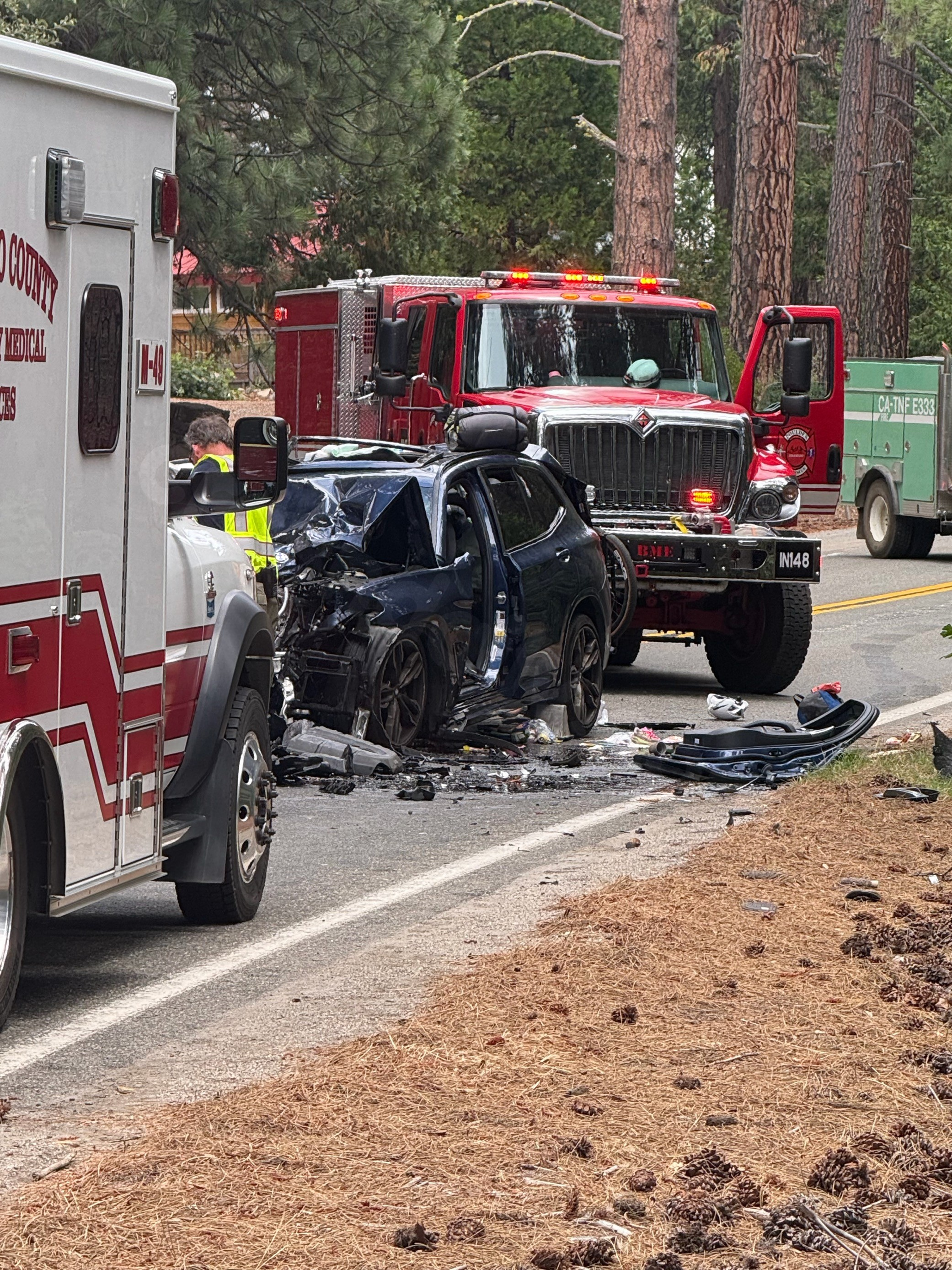 Head-on collision shuts down portion of Highway 50