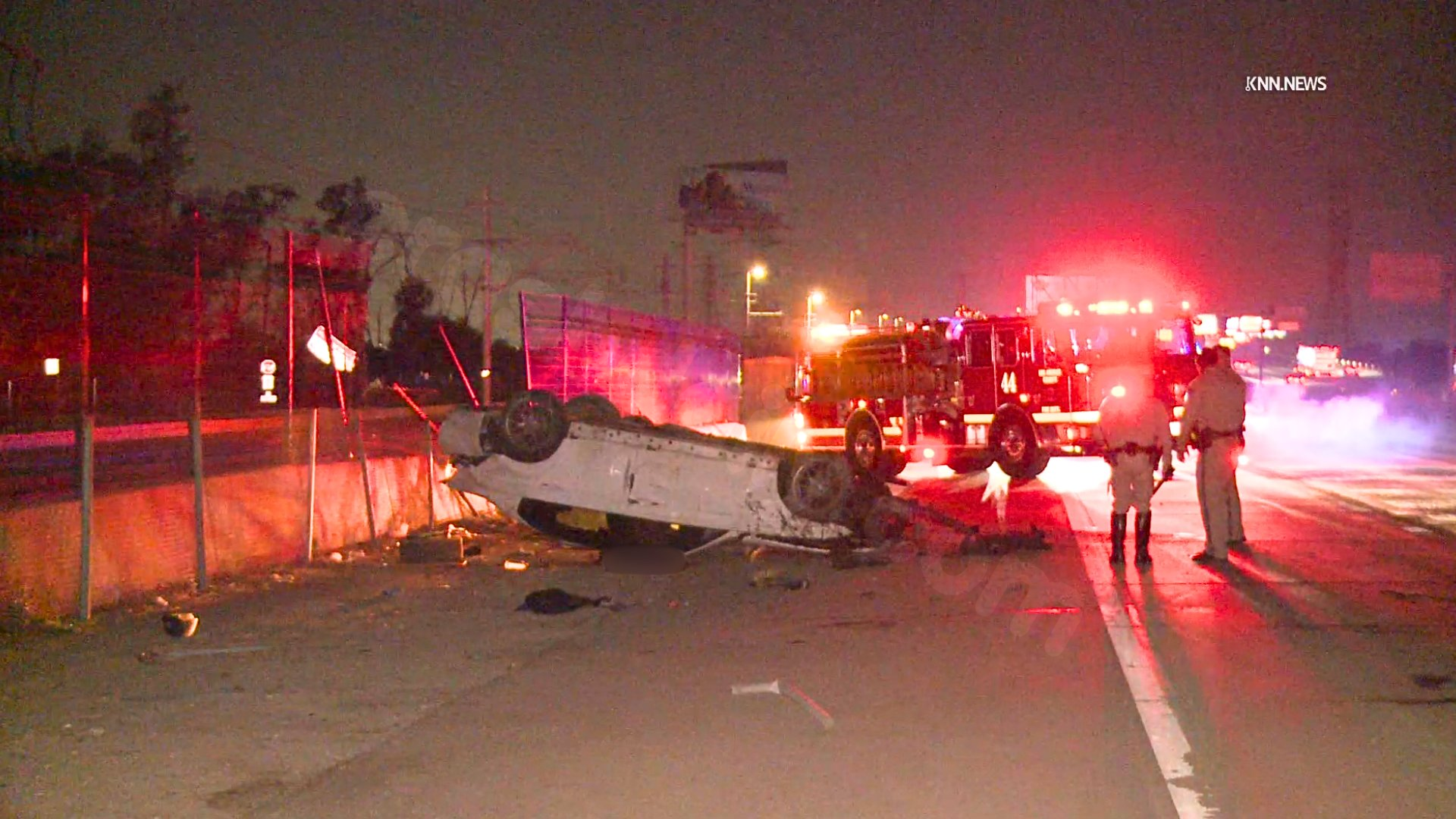 One killed in rollover crash on 210 Freeway in Irwindale
