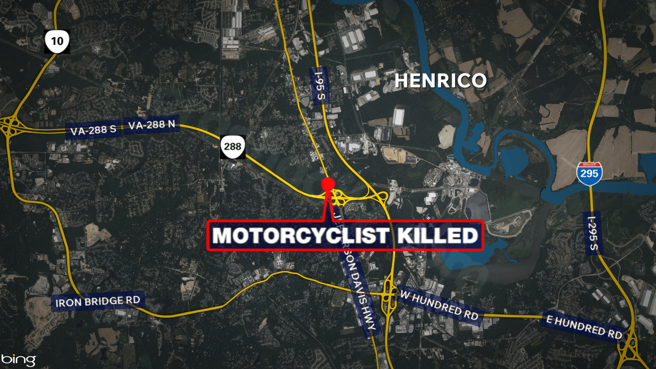 Motorcyclist killed in crash involving another vehicle in Chesterfield