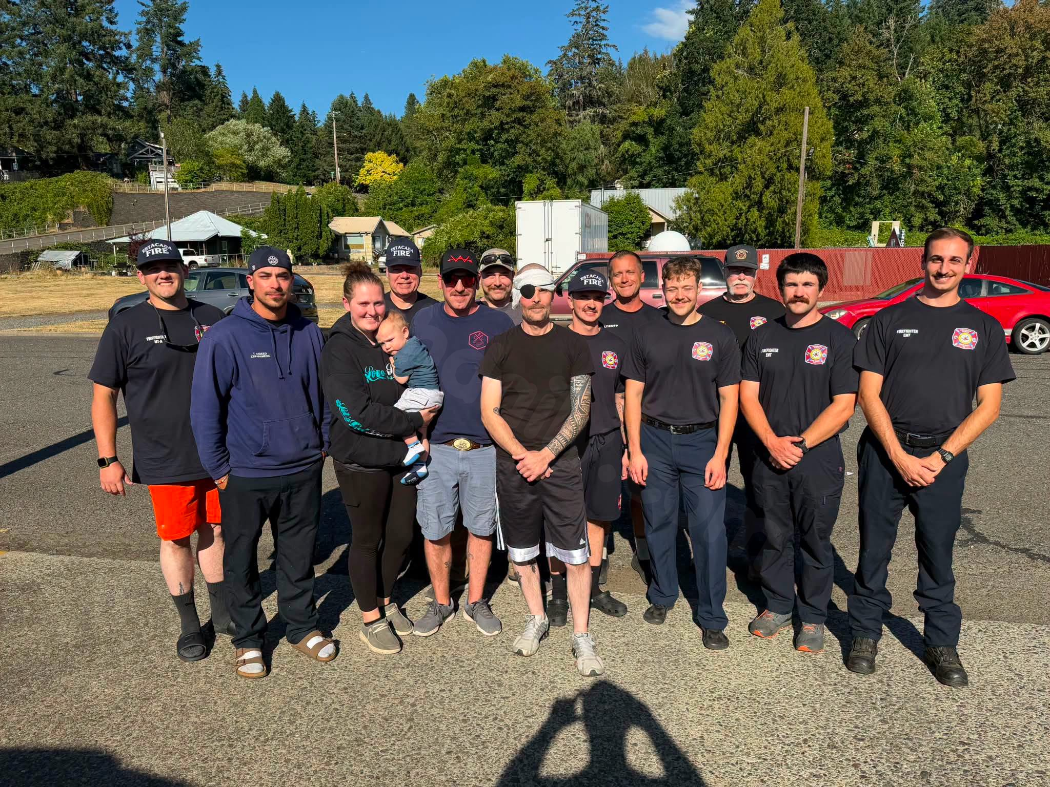 Estacada firefighter injured in fireworks accident returns home from hospital