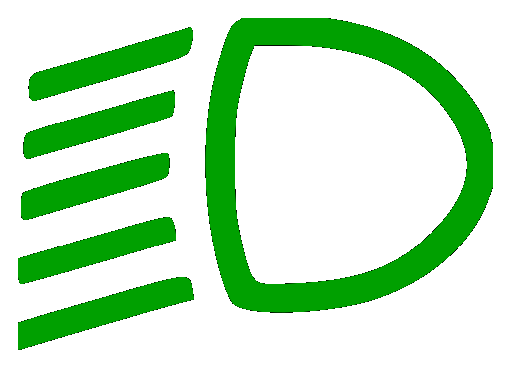 Dipped beam