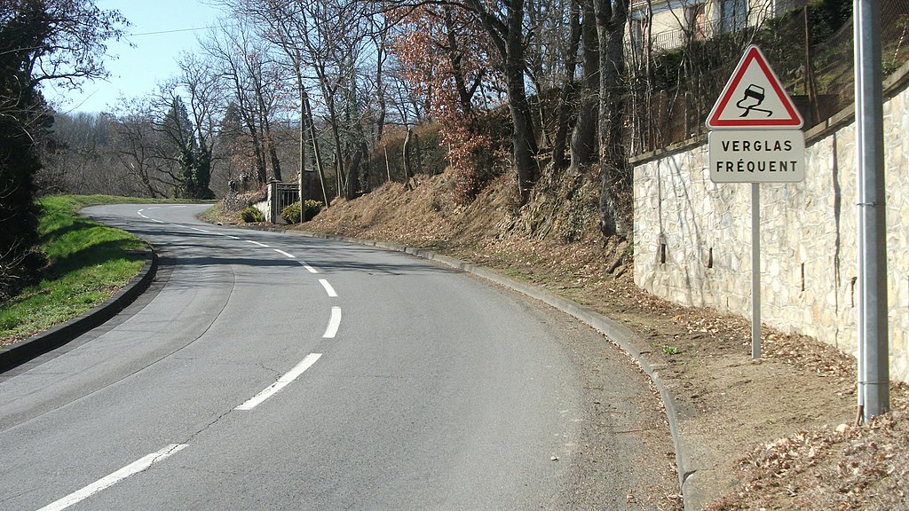 Slippery road